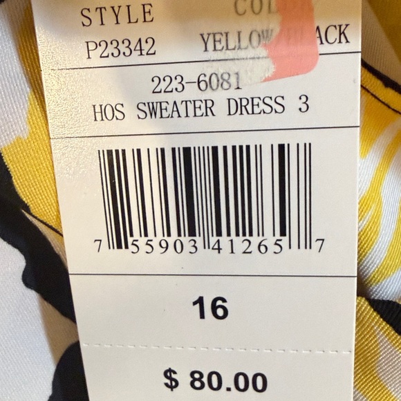 Chic Floral Mini Dress - Yellow and Black - Picture 3 of 3